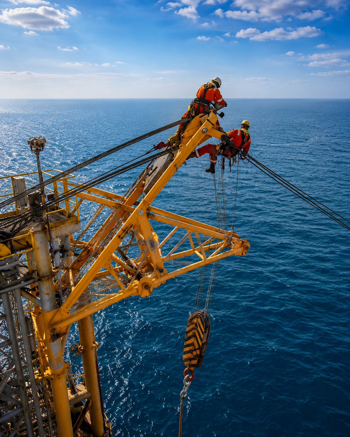 STS crane boom inspection
