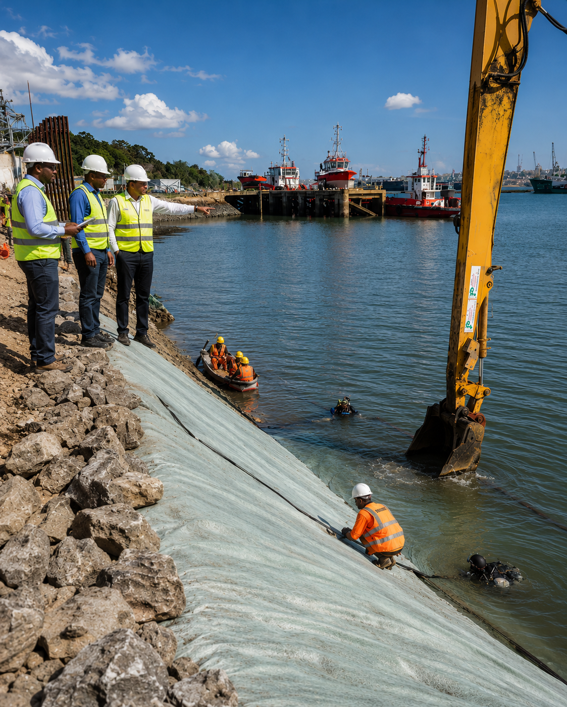 Quay wall condition survey